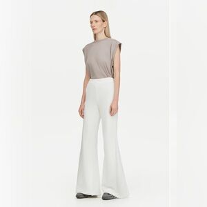 Chic White Wide-Leg Palazzo Pants